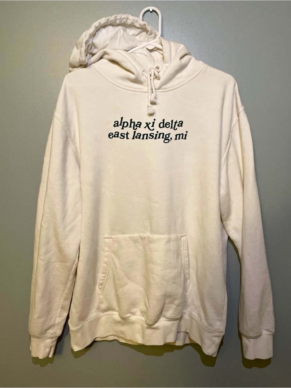 Alpha Xi Delta East Lansing, MI White Hoodie